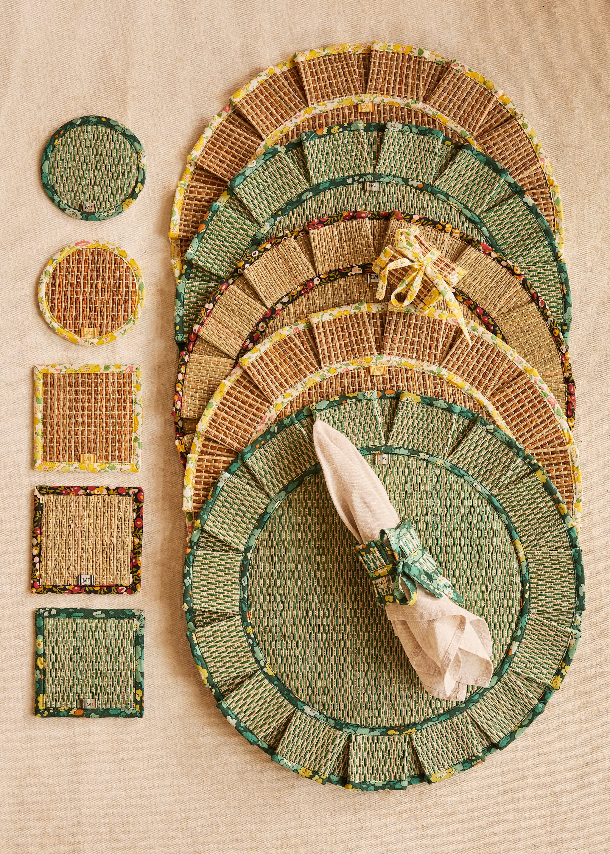 Swedish Summer The Social Set Coasters | Set of 4