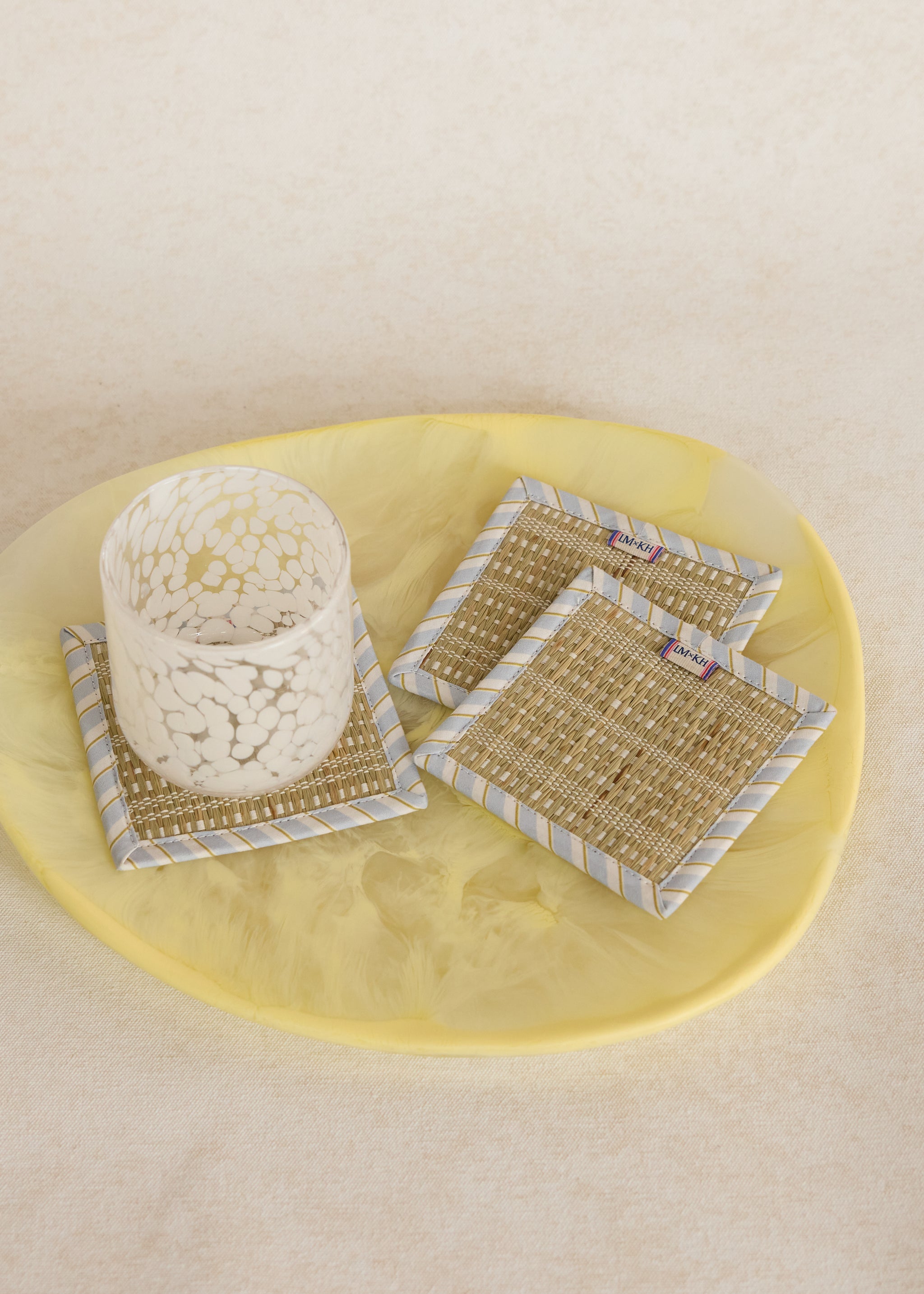 Rushcutters Bay Woven Afternoon Coasters | Set of 4