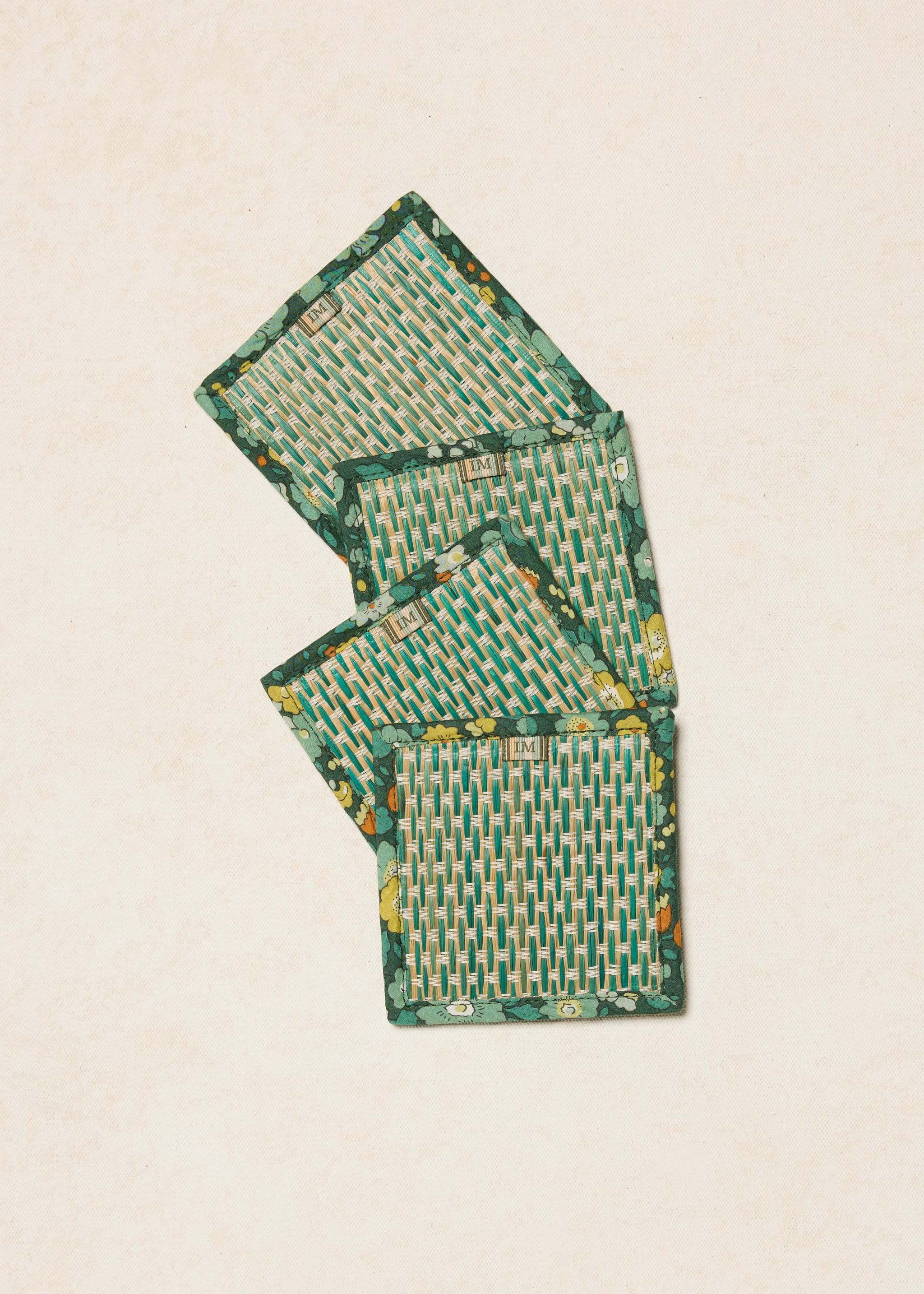 Swedish Summer Woven Afternoon Coasters | Set of 4