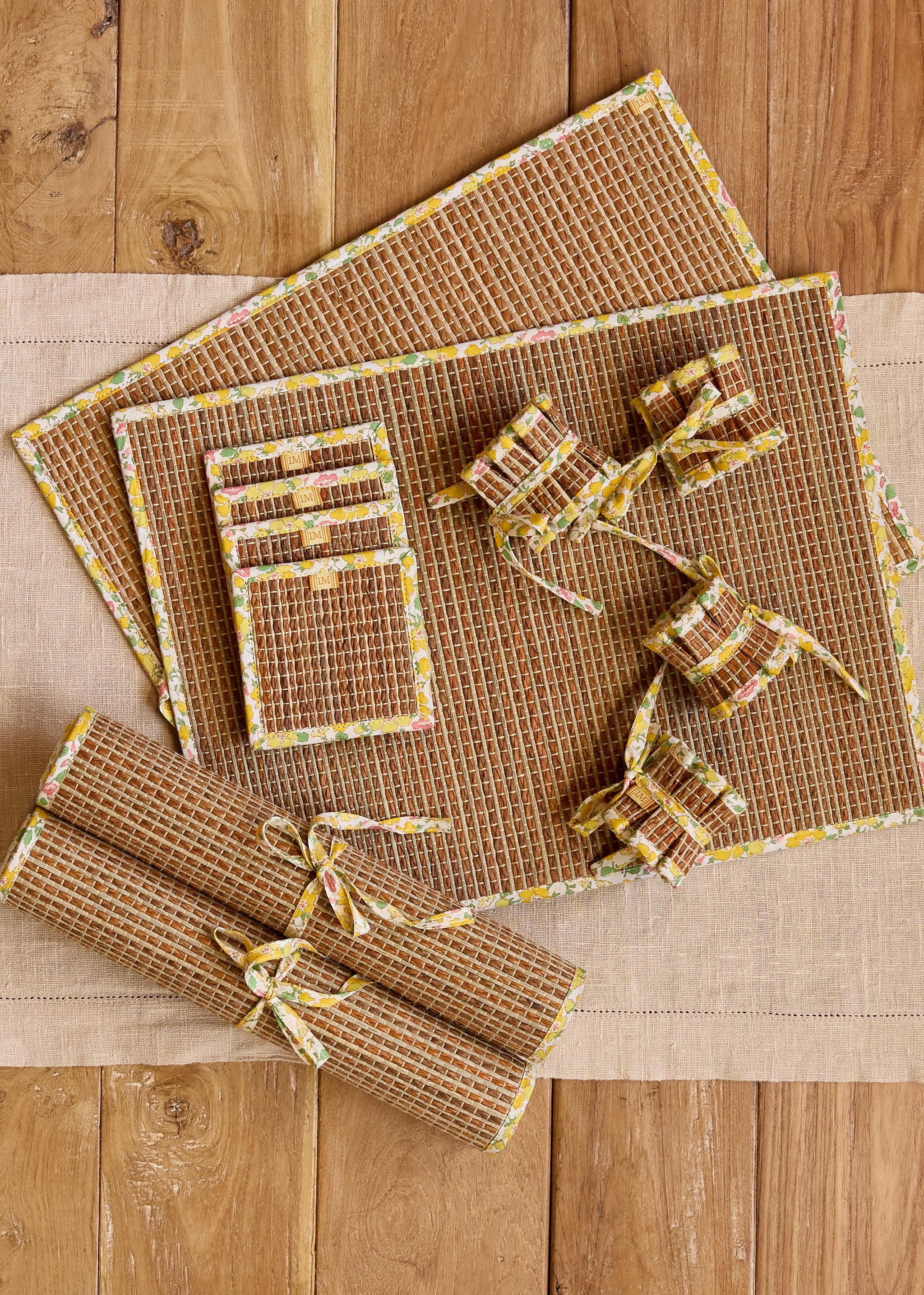 Summer Bay Woven Afternoon Coasters | Set of 4