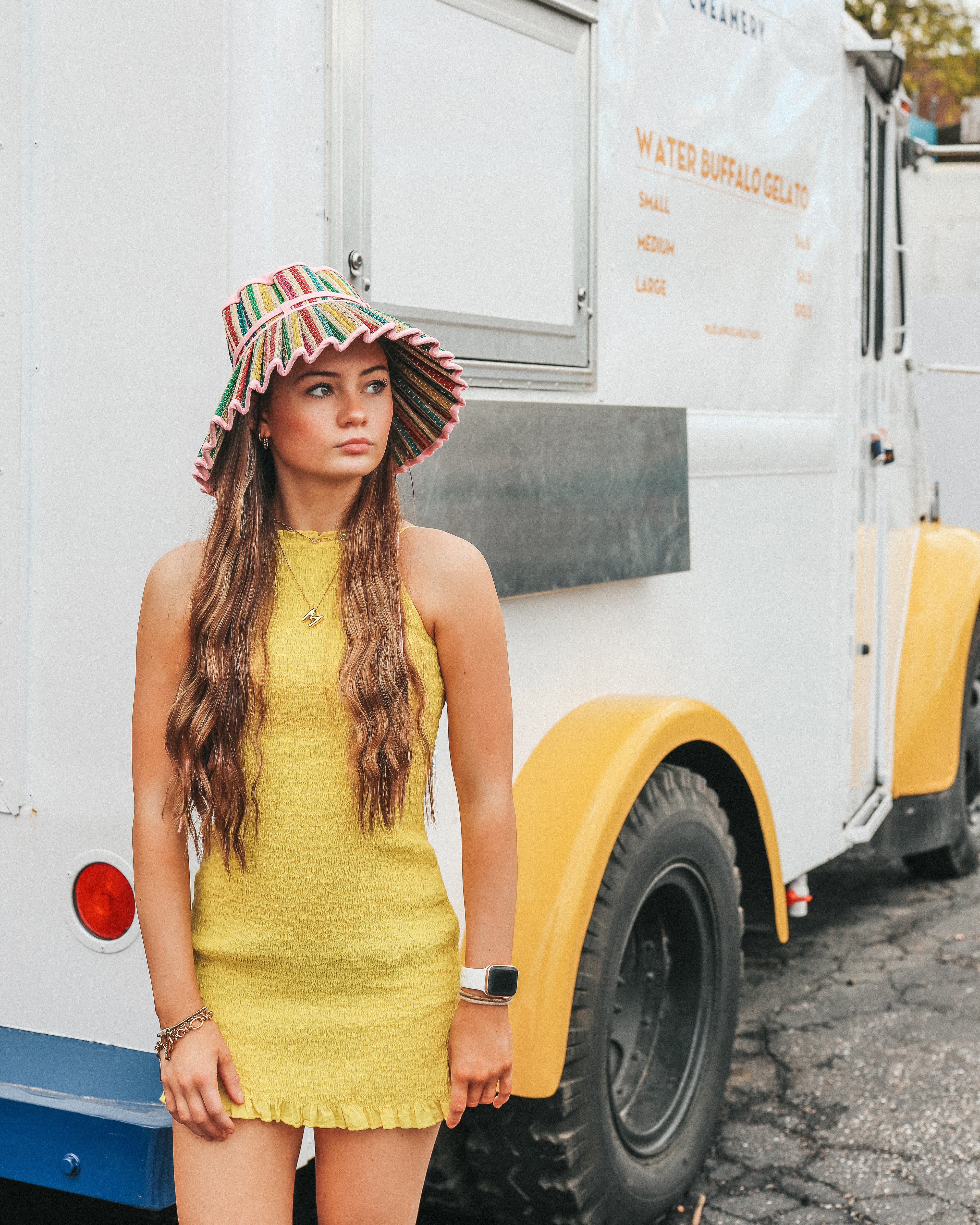 Tropical | Candy Pink | Luxe Capri Child Hat