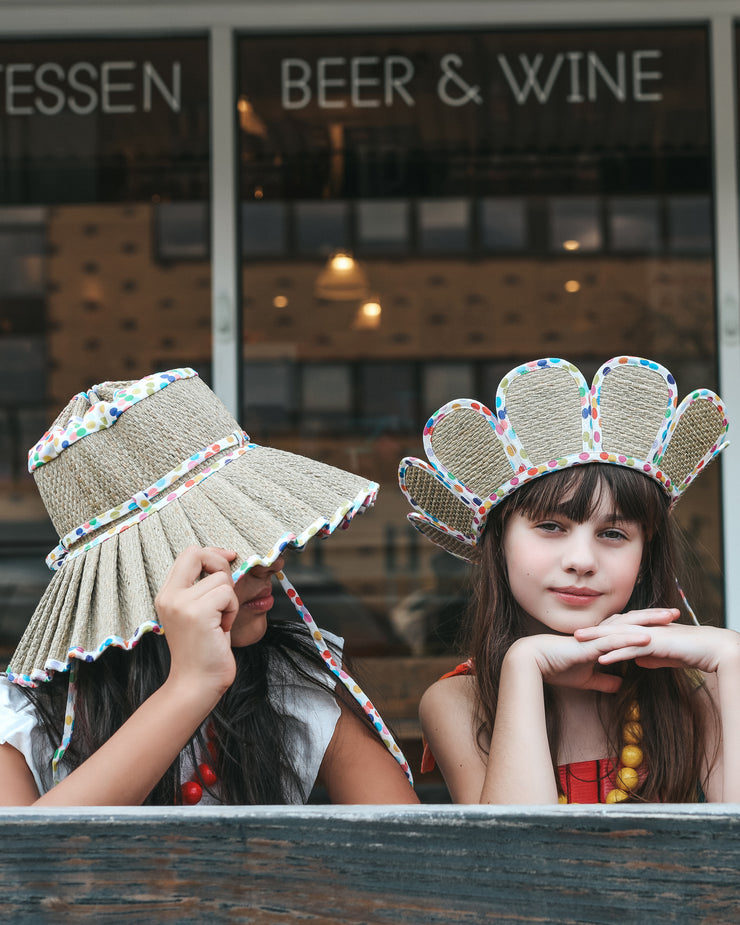 Polka | Rainbow | Luxe Capri Child Hat