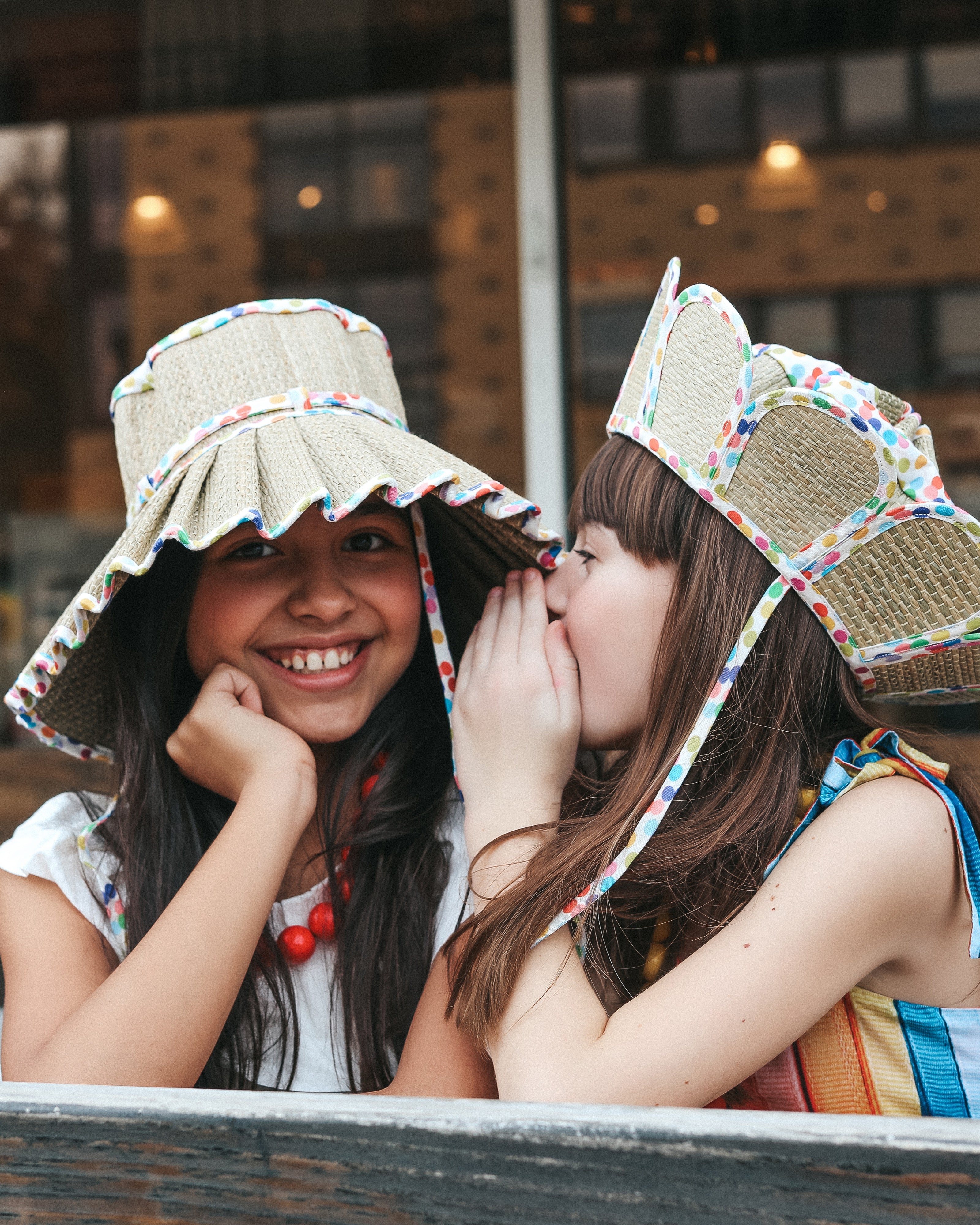 Polka | Rainbow | Luxe Capri Child Hat
