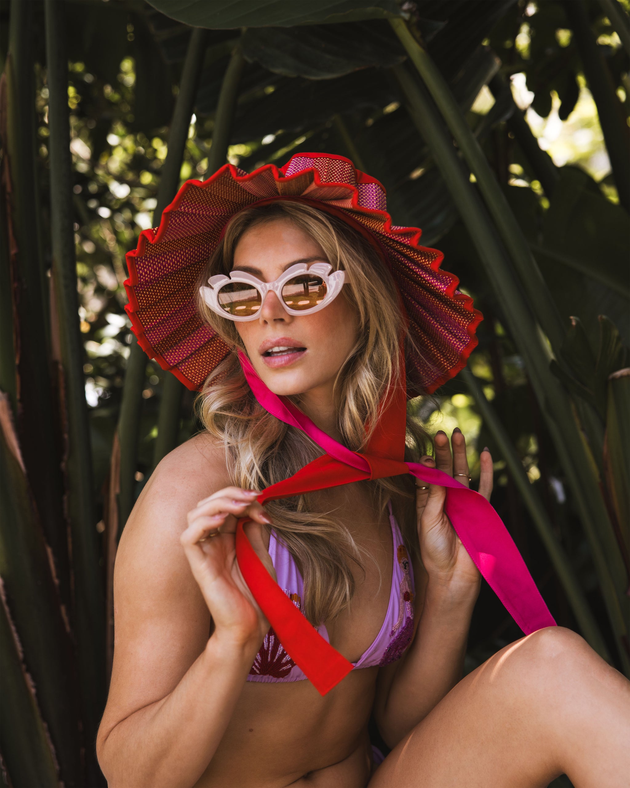Love Heart | Tangerine | Island Ravello Hat
