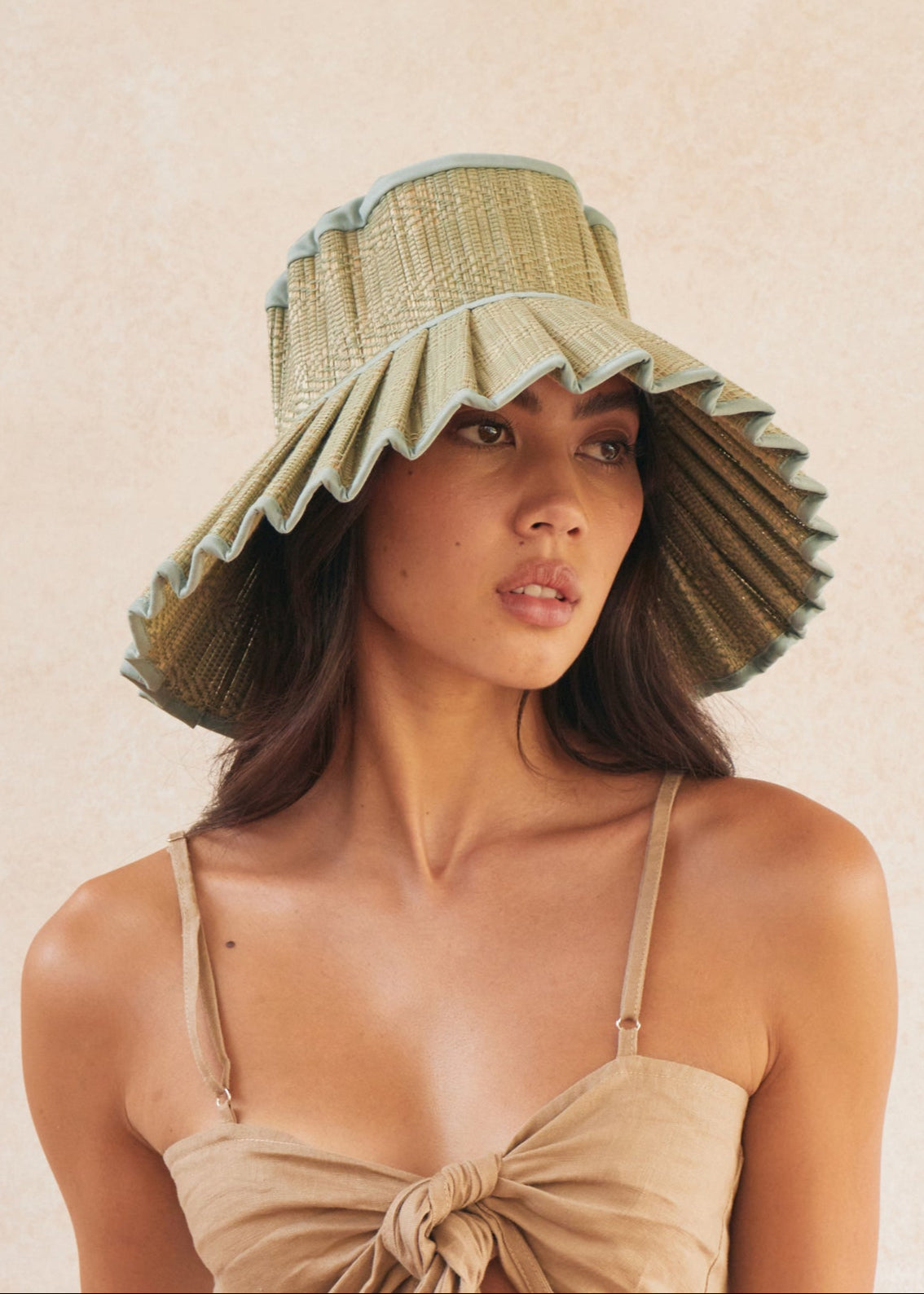 Sea Foam Capri Hat